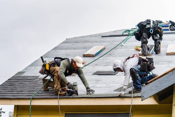 Professional Roofing technician working in East Homer, NY